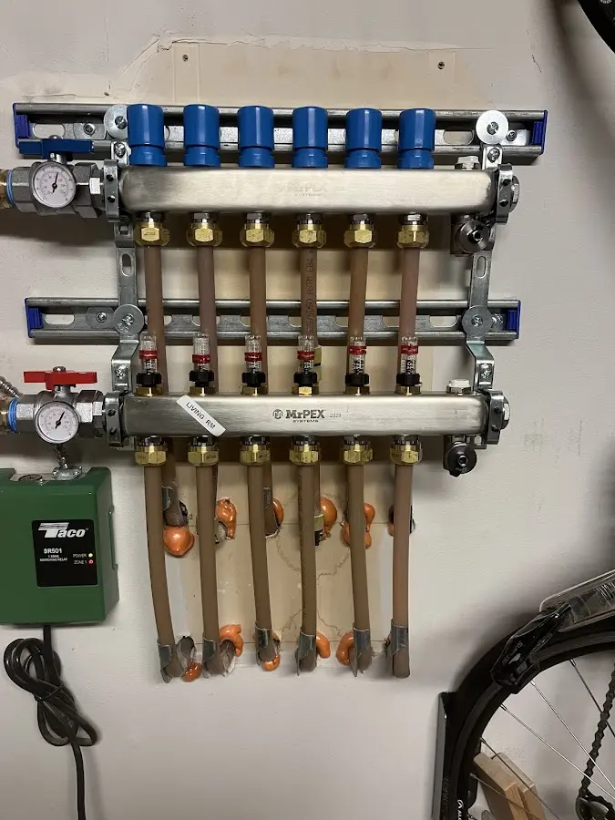 Plumber performing Gas Line Installation at a residential property in Plano